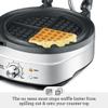 Breville No-Mess Classic Waffle Maker BWM520XL, Brushed Stainless Steel view 4