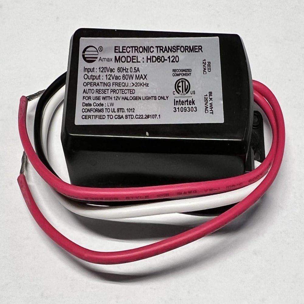 Amax Lighting- 60 Watt Step Down Electronic Transformer