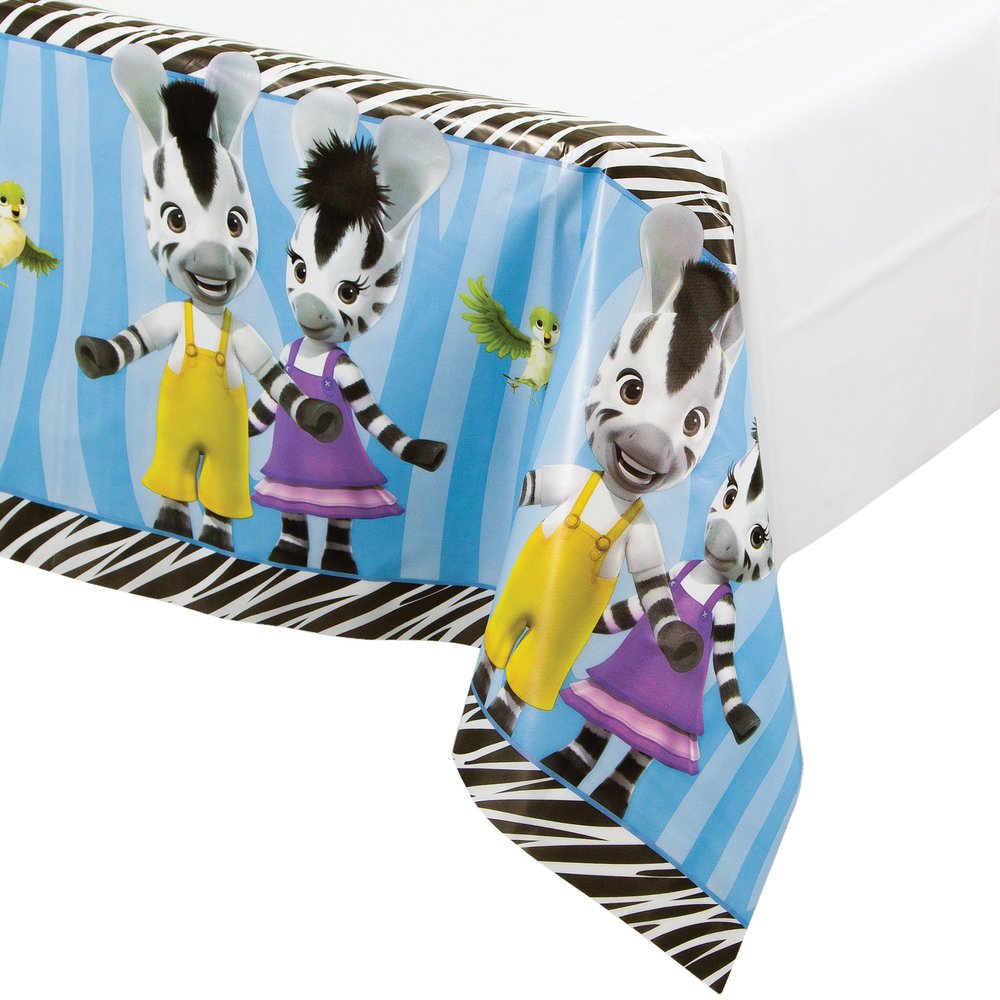 Border Print Plastic Table Cover, Zou