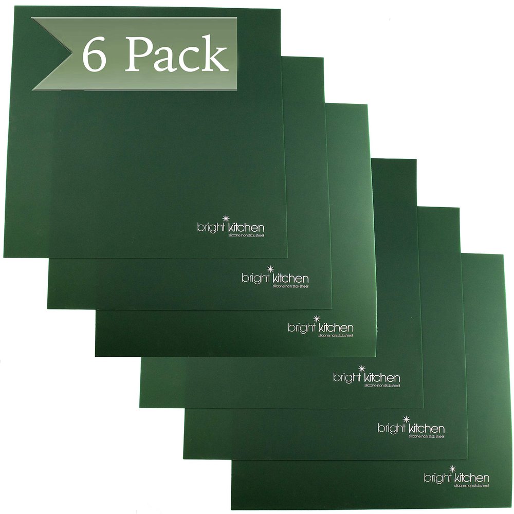 Set of 6-14" x 14" Silicone Sheets for Excalibur Dehydrator Bright Kitchen Re-Usable Non-Stick Mat (6)