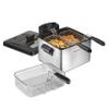 Hamilton Beach Electric Deep Fryer with 3 Baskets and Lid, 4.5 Liters / 19 Cups Oil Capacity, Temperature Control, View Window, Professional Style, 1800 Watts, Stainless Steel (35034) view 1