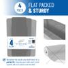 Sterling Shelf Liners Wire Rack Covers: Plastic Shelf Liner Cover for Wire Shelving: Cover Mats for Shelves in Pantry, Closet, and More: 18x48 Inch: Graphite, Set of 4 view 4