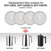Secura French Press Replacement Screens, Stainless Steel Reusable Mesh Filter for 34 Ounce, 1 Liter, 8 Cup Coffee Press, 4 Pack view 2