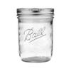 Ball Jar with Lid and Band - Pick Your Size and Color (Clear, Wide Mouth Pint - 16 oz.) Pack Of 2 view 2