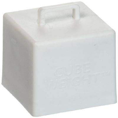 Creative Balloons Cube Weight 65g White Balloon Weights for Helium Balloon Bouquets 10Pack for Parties & Event Dcor