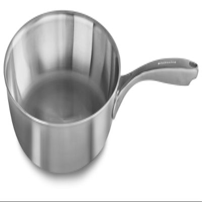 KitchenAid KC2C12SKST 5-Ply Copper Core 12" Skillet - Stainless Steel, Medium, Stainless Steel Finish