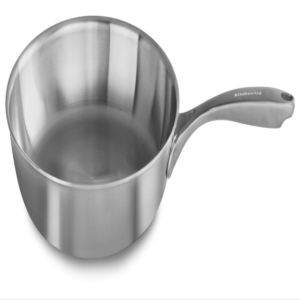 KitchenAid KC2C12SKST 5-Ply Copper Core 12" Skillet - Stainless Steel, Medium, Stainless Steel Finish