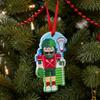 ChalkTalkSPORTS Lacrosse Male Nutcracker Resin Christmas Ornament | Lacrosse Ornaments view 2