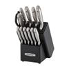 Farberware Self-Sharpening Knife Block Set, 13-Piece Kitchen Knife Set with EdgeKeeper Technology, High-Carbon Stainless Steel Blades, Ergonomic Hollow Handles, Black Wood Block view 1