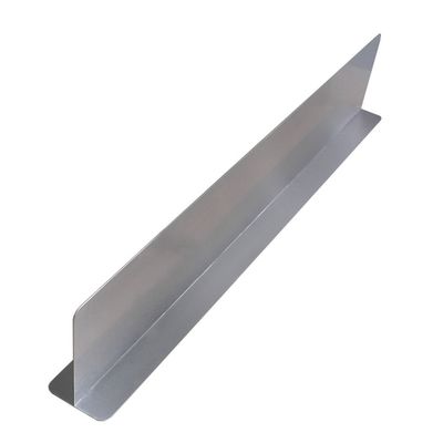 HUBERT Metal Case Dividers Shelf Dividers Stainless Steel T-Shape - 30" L x 3" W x 5" H