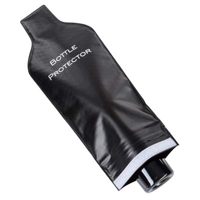 Reusable Wine Bottle Protector for Travel (4 Pack) - Wine Bags with Double Air Bubble Cushion Inner Skin and Leak Proof Exterior Ensures Safe Transportation in Luggage - Great Gift for Wine Lovers