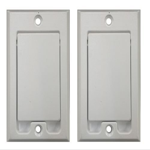 PartsBlast (2) Central Vacuum Square Door Inlet Wall Plate White for Nutone Beam VacuFlow