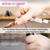 Prestige Waiters Wine Bottle Opener By Coutale Sommelier - Naturalwood - French Patented Spring-Loaded Double Lever Wine Bottle Opener for Bartenders and Gifts view 3