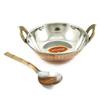 ibaexports Specially Designed Authentic Indian Traditional Style Copper Steel Serveware Karahi With Spoon Tableware Dinnerware view 3