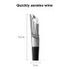 Rabbit W6127 Wine Aerator and Pourer, Clear and Stainless Steel Design, Easy to Use for Enhancing Wine Flavor and Smooth Pouring view 2