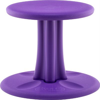 KORE DESIGN Wobble Stool Chair, Girls + Boys Kid Desk Stools, Ergonomic Small Office Chairs, Flexible Seating for Active Kids, ADD/ADHD, Classroom, School, Home, Pre-Teen (18.7in) Age 10-11 yr, Purple