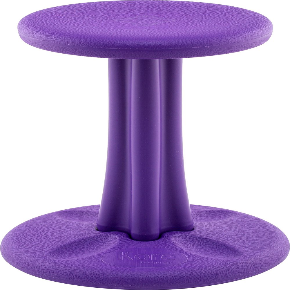 KORE DESIGN Wobble Stool Chair, Girls + Boys Kid Desk Stools, Ergonomic Small Office Chairs, Flexible Seating for Active Kids, ADD/ADHD, Classroom, School, Home, Pre-Teen (18.7in) Age 10-11 yr, Purple