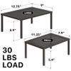 Simple Houseware Expandable Stackable Cabinet and Counter Shelf Organizer with Steel Surface, 9" D x 12.75" W x 5.9" H, Bronze view 3