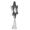 9-Inch Plastic Silver Hanukkah Tree Topper view 2