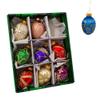 Kurt S. Adler Glass Decorative Egg Ornament, 45mm, Set of 9, Multicolored (GG0517) view 4
