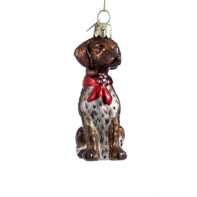 Kurt S. Adler Noble Gems? German Shorthaired Pointer Glass Ornament, Christmas