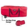 [Rolling Duffle Bag Tree Storage Bag] - Big Wheeled 9 Foot Christmas Tree Storage Bag for Artificial Trees up to 9 Feet Tall - Compression Straps to Secure Your Tree | EZ Roller by Santa's Bags view 3