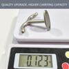 RFORPLY Zinc Alloy Double Prong Ceiling Hook Towel/Robe Clothes Hook for Closet Top Bathroom Kitchen Cabinet Garage (Pack of 6) view 4