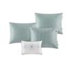Madison Park Daybed Cover Set - Trendy Design, All Season Luxury Bedding with Bedskirt, Matching Shams, Decorative Pillow, Floral Medallion Quilted Blue 75"x39" 6 Piece view 3