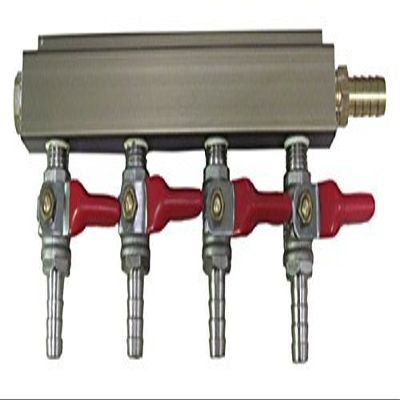 LD Carlson 5669 4 Way Gas Manifold with 5/16 Barb