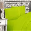 Elegant Comfort 1500 Premier Wrinkle & Fade Resistant Hotel Quality Ultra Soft Luxurious 4-Piece Bed Sheet Set with Deep Pockets, King Lime view 1