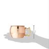 Twine Moscow Mule Mug for Mint Juleps, Tiki Cocktails, Solid Copper with Nickel Plating and Brass Handle, Copper Cups for Moscow Mules, 16 Oz, Set of 1 view 3
