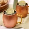 Twine Moscow Mule Mug for Mint Juleps, Tiki Cocktails, Solid Copper with Nickel Plating and Brass Handle, Copper Cups for Moscow Mules, 16 Oz, Set of 1 view 4