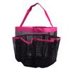 HDE Mesh Shower Caddy Portable - Quick Dry Tote for College, Camp, Bath, Dorm Essentials - Large Center Storage Basket with 7 Outer Pockets & Handles Pink view 2