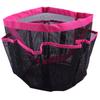 HDE Mesh Shower Caddy Portable - Quick Dry Tote for College, Camp, Bath, Dorm Essentials - Large Center Storage Basket with 7 Outer Pockets & Handles Pink view 3