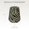 Royal Designs, Inc. CS-961-5 Animal Print Empire Chandelier Shade, Zebra Print with White Lining, 3 x 5 x 4.5 view 2