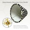 Royal Designs, Inc. CS-961-5 Animal Print Empire Chandelier Shade, Zebra Print with White Lining, 3 x 5 x 4.5 view 3