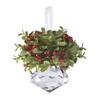Ganz Kissing Krystal Acrylic Christmas Mistletoe Ornament with Hanger view 1