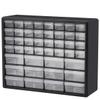 Akro-Mils 10124 24 Drawer Plastic Parts Storage Hardware and Craft Cabinet, 20-Inch x 16-Inch x 6.5-Inch, Black view 4