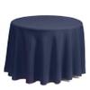 Gee Di Moda Round Tablecloth - 108 Inch Navy Blue Round Table Cloth for 48 to 72 Inch Round Tables - Heavy Duty Washable Fabric - for Buffet Table, Holiday Party, Dinner, Wedding & Baby Shower view 2
