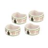 Spode Christmas Tree Gold 2.75" Napkin Ring (Set of 4) - Elegant 22K Gold Accented Holiday Napkin Rings, Fine Porcelain Christmas Table Setting Dcor - Ideal for Holiday Dinnerware & Festive Gifting view 1
