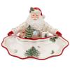 Spode Christmas Tree Gold Collection Figural Santa Dish, 12.25-Inch Holiday Dcor Candy Bowl - Fine Earthenware with 22-Karat Gold Accents, Christmas Mantel Decoration & Holiday Tableware view 1