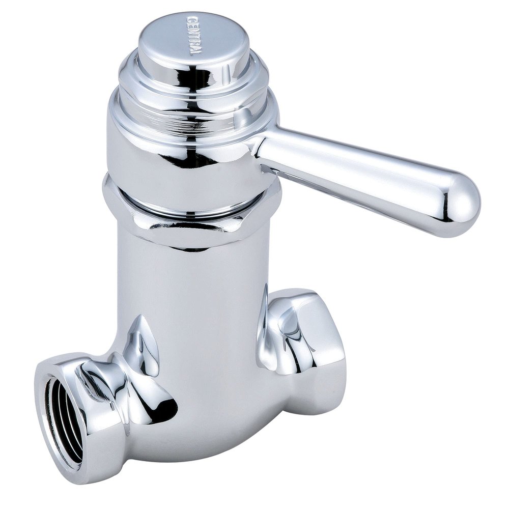 Central Brass 0331-L1/2 Self-Close Straight Stop in Chrome