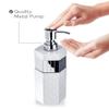Creative Scents Quilted Mirror White Bathroom Accessories Set - Decorative 4 Piece Bathroom Set - Mirrored Bathroom Accessory Set Includes: Soap Dispenser, Toothbrush Holder, Tumbler & Soap Dish view 3