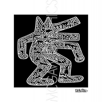 Bruce McGaw Dog, 1985 by Keith Haring 8"x10" Art Print Poster