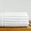 Bare Cotton Luxury Hotel and Spa Bath Towels, Striped, White, Set of 4 view 4