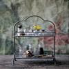 Creative Co-Op Decorative Metal 2 Tier Tray with Handle view 4
