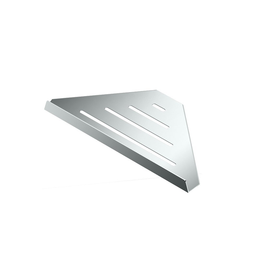 Gatco 1470 Elegant 9" Corner Shower Shelf, 9", Chrome