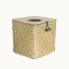 Woven Tissue Box Cover (Natural, Square) view 1
