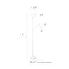 Simple Designs LF2000-BLK Mother-Daughter Floor Lamp with Reading Light, Black view 4
