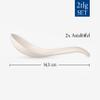 Villeroy & Boch Soup Passion Asia Spoon Set, Porcelain, White, 5.75 in view 4